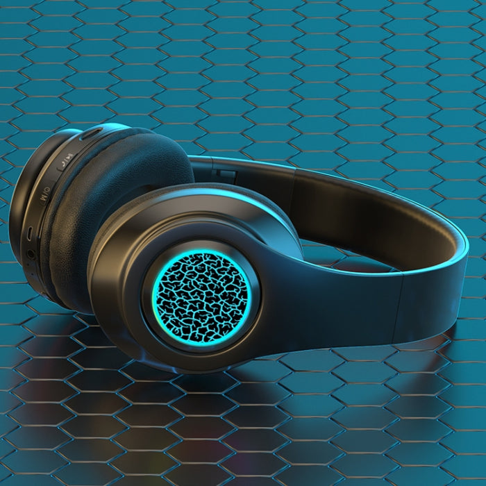 Subwoofer de auriculares inalámbricos Bluetooth B39 con tarjeta TF de soporte de luz de respiración