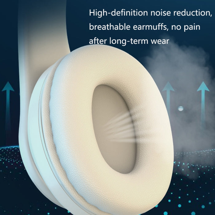 Subwoofer de auriculares inalámbricos Bluetooth B39 con tarjeta TF de soporte de luz de respiración