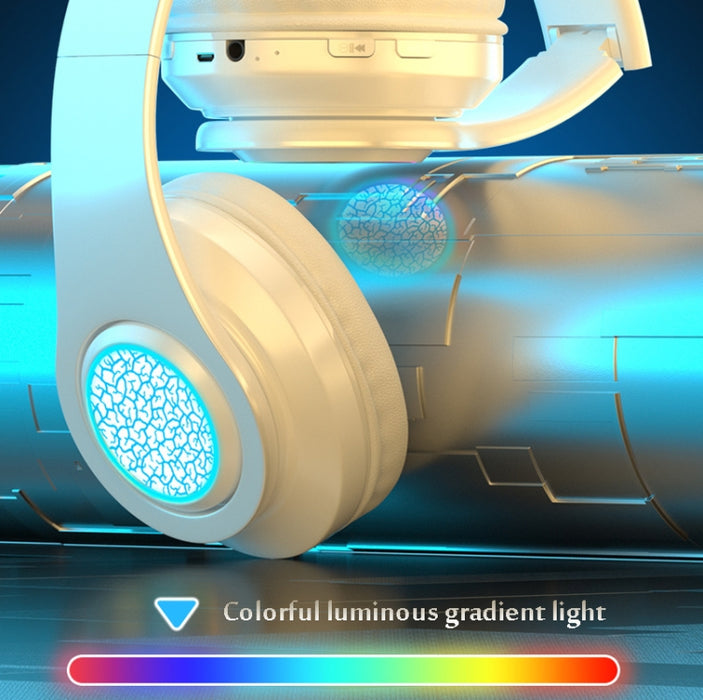 Subwoofer de auriculares inalámbricos Bluetooth B39 con tarjeta TF de soporte de luz de respiración