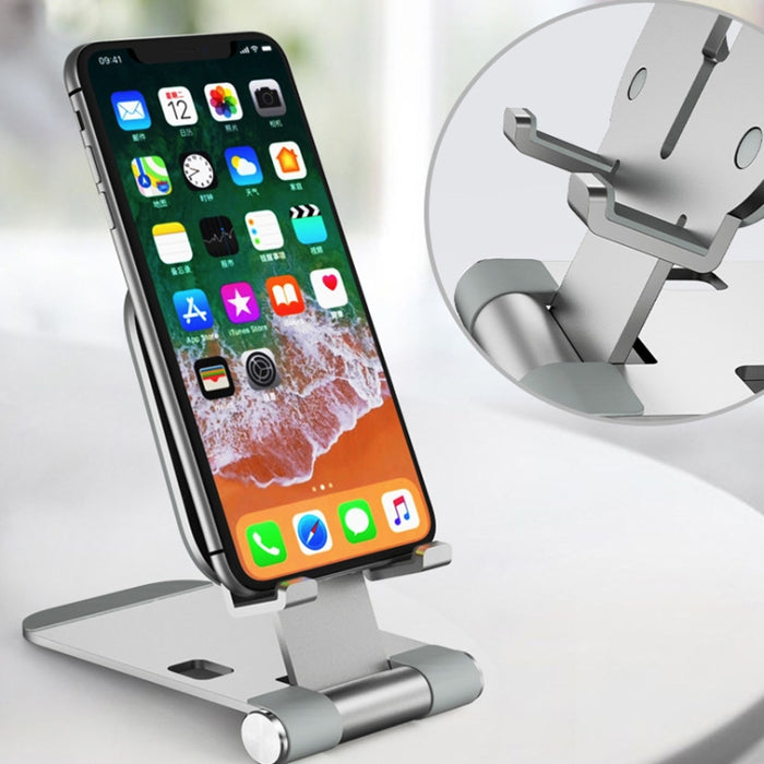 Soporte de carga inalámbrico Magsafe Soporte de escritorio plegable de aleación de aluminio Soporte en vivo