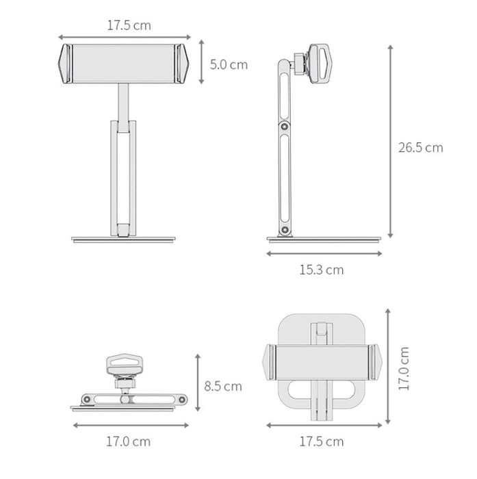 Boneruy P47 Tablet Computer Stand Soporte para teléfono móvil de escritorio