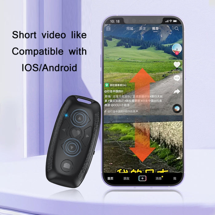 Control remoto de video Selfie Bluetooth multifuncional con forma de llave de coche S86