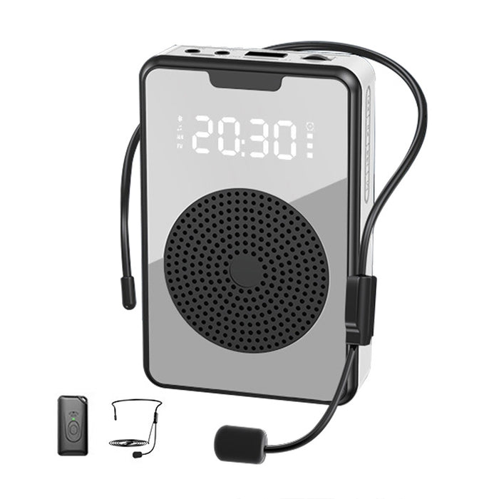 Amplificador de micrófono portátil para enseñanza ZXL-H3 con pantalla de tiempo, especificaciones: