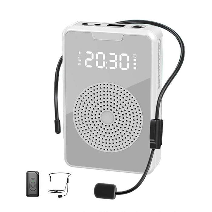 Amplificador de micrófono portátil para enseñanza ZXL-H3 con pantalla de tiempo, especificaciones: