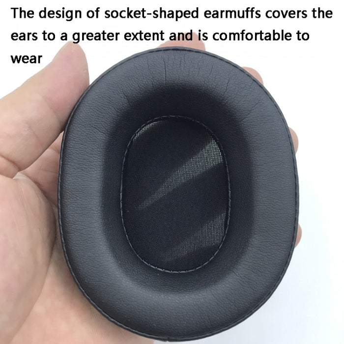 2 orejeras de cuero proteico para auriculares Audio-Technica ATH-WS660BT
