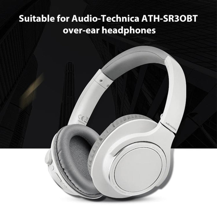 2 orejeras para auriculares de piel de proteína para Audio-Technica ATH-SR30BT