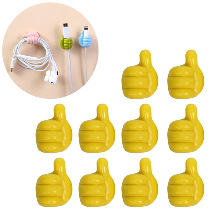 10 PCS Soporte práctico Organizador de cables Clip de conveniencia para el hogar