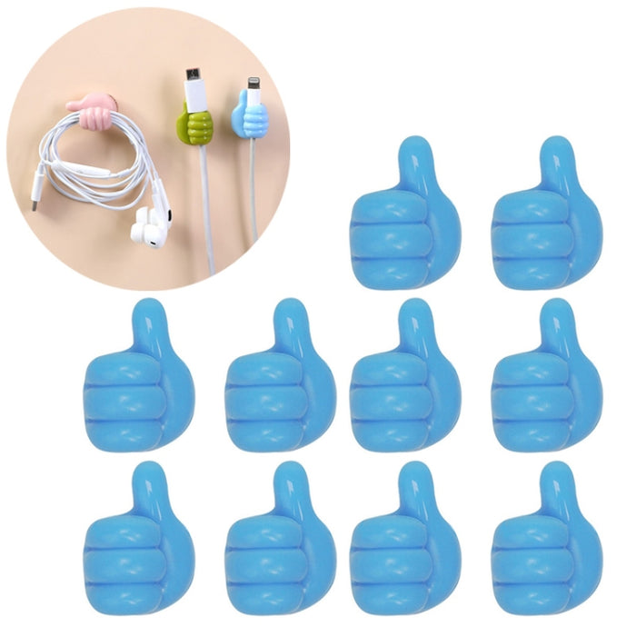 10 PCS Soporte práctico Organizador de cables Clip de conveniencia para el hogar