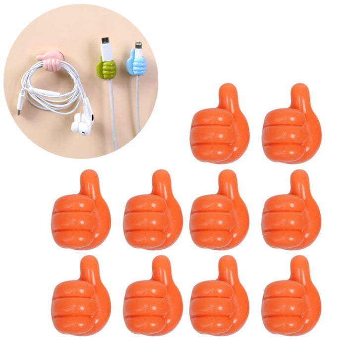 10 PCS Soporte práctico Organizador de cables Clip de conveniencia para el hogar