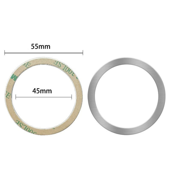 20 PCS Anillo Coche Succión magnética Cargador inalámbrico Plomo Anillo magnético Etiqueta trasera