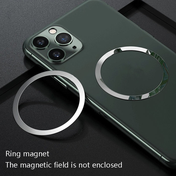20 PCS Anillo Coche Succión magnética Cargador inalámbrico Plomo Anillo magnético Etiqueta trasera