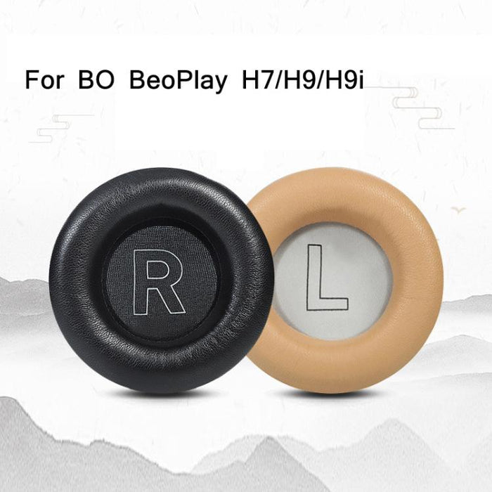 1 par de orejeras de esponja de cuero genuino para BO BeoPlay H7 / H9 / H9i 3rd