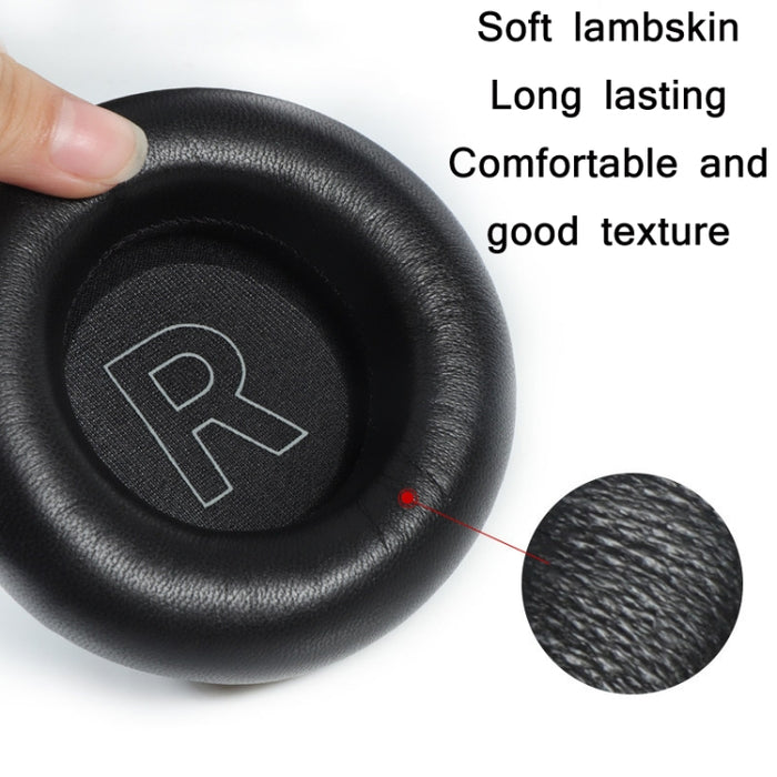 1 par de orejeras de esponja de cuero genuino para BO BeoPlay H7 / H9 / H9i 3rd