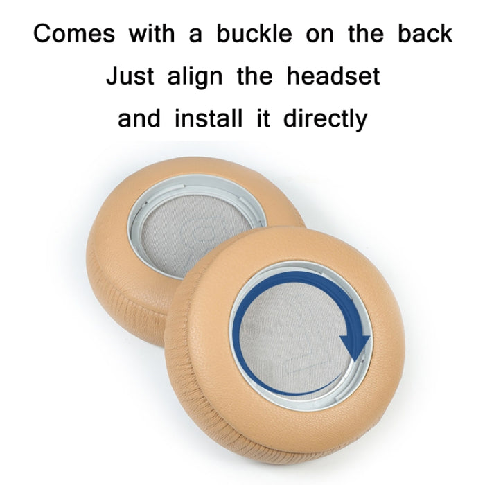 1 par de orejeras de esponja de cuero genuino para BO BeoPlay H7 / H9 / H9i 3rd