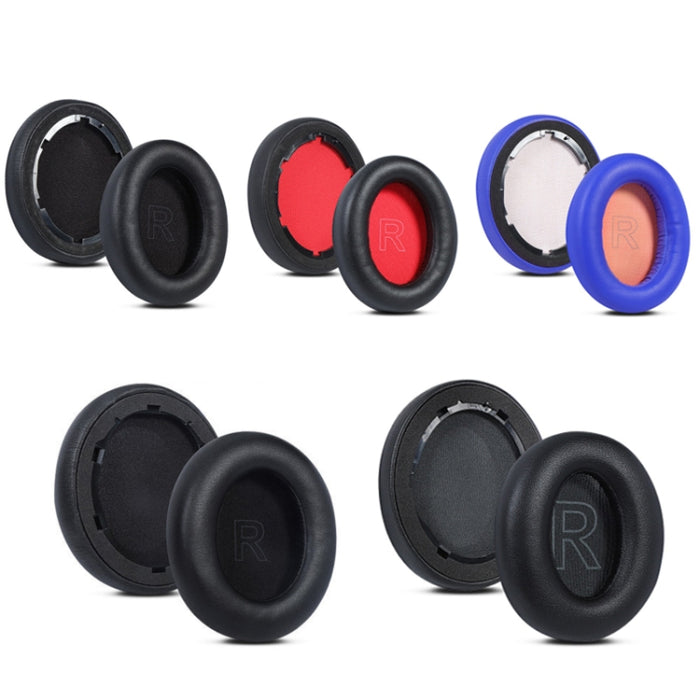 1 par de cubiertas de auriculares de esponja de cuero proteico para Anker Soundcore Life