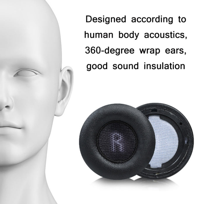 1 par de fundas para auriculares con esponja de piel proteica para JBL E45BT/E35/E45