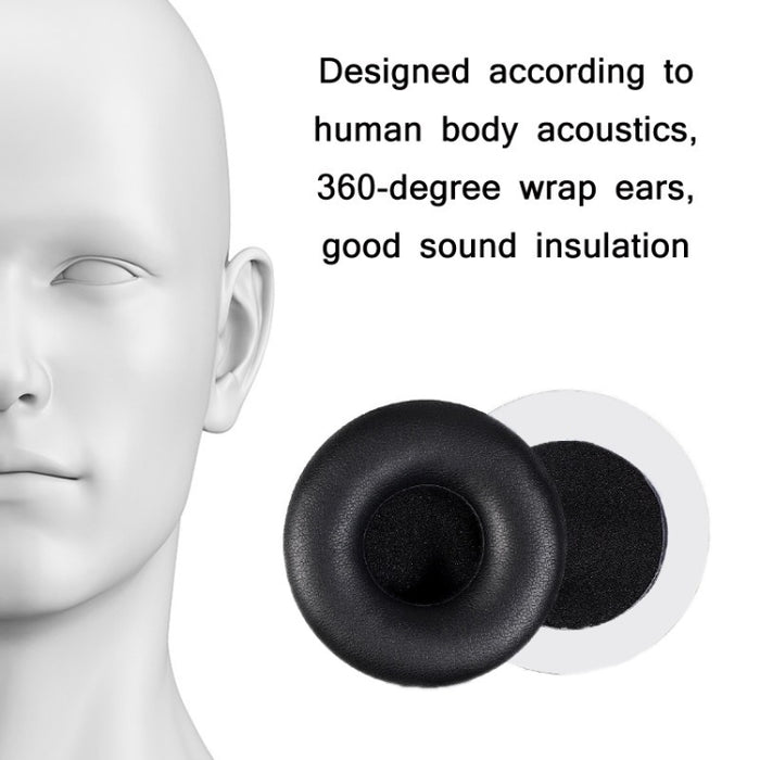 1 par de cubiertas de auriculares de esponja de piel de proteína para Beyerdynamic T51P/T50P/T51I