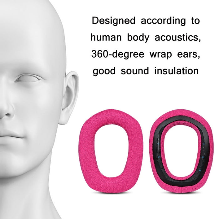 1 par de almohadillas para reposacabezas de orejeras de esponja para Logitech G435