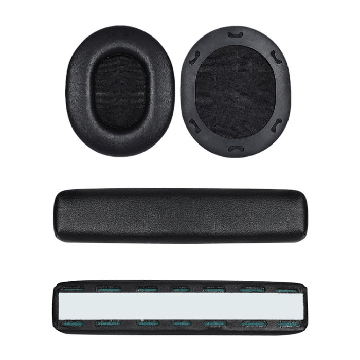 1 par de orejeras de piel proteica / Headbeam para Audio-Technica ATH-M70X