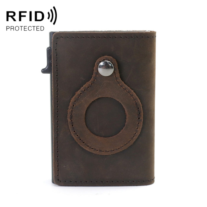 Cartera de posicionamiento antirrobo para hombre, tarjetero, Mini carteras para Airtag