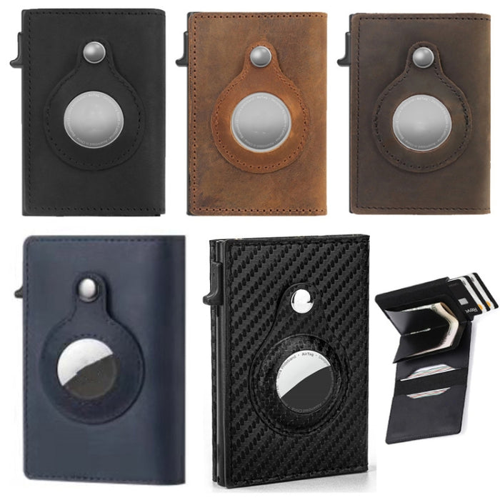 Cartera de posicionamiento antirrobo para hombre, tarjetero, Mini carteras para Airtag