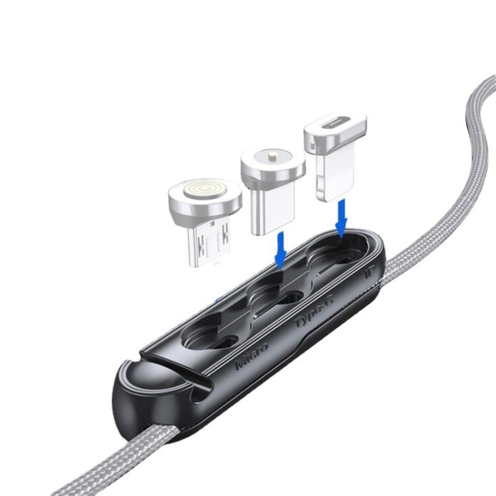 Administrador de cables antipérdida portátil de almacenamiento de punta de succión magnética de 20 piezas