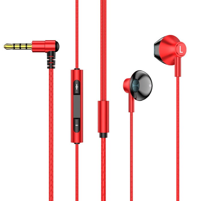 TS6800 Auricular para juegos con cable y cancelación de ruido con codo de metal de 3,5 mm