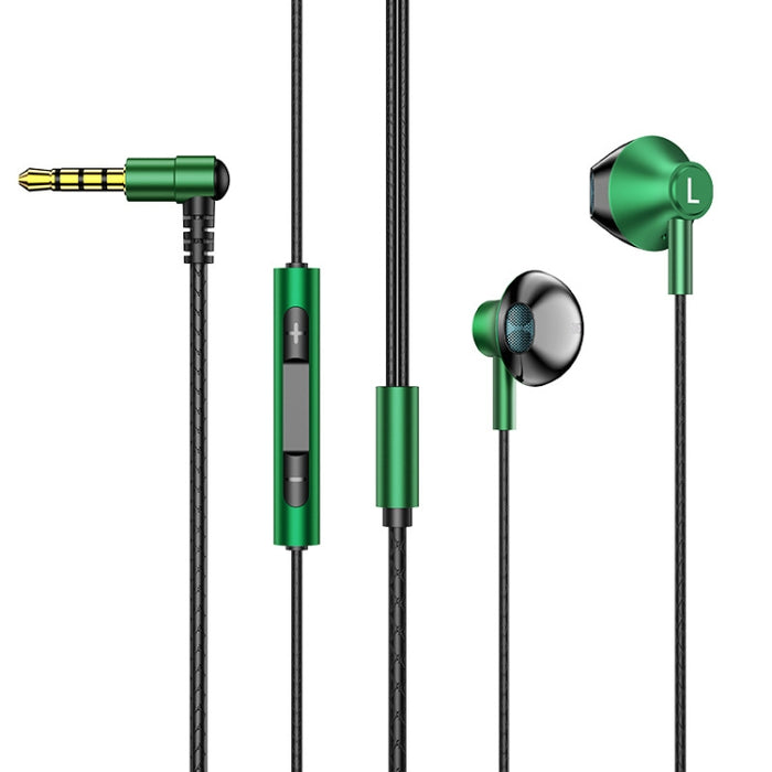 TS6800 Auricular para juegos con cable y cancelación de ruido con codo de metal de 3,5 mm