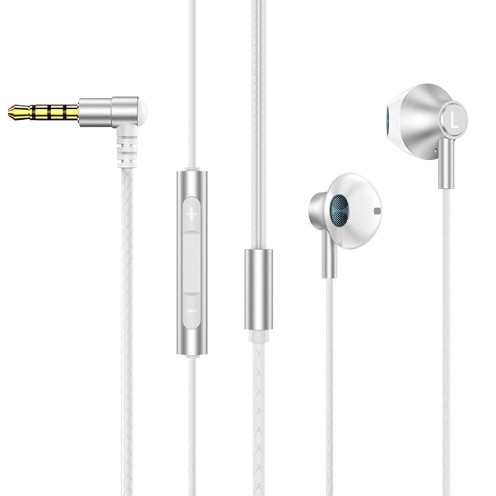 TS6800 Auricular para juegos con cable y cancelación de ruido con codo de metal de 3,5 mm
