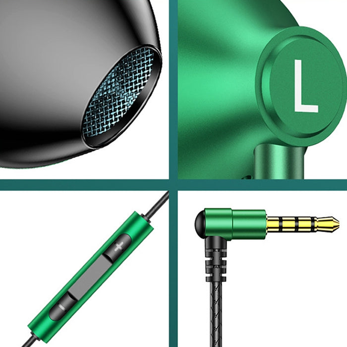 TS6800 Auricular para juegos con cable y cancelación de ruido con codo de metal de 3,5 mm