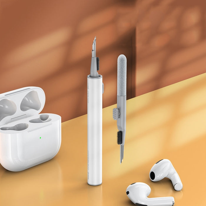 Cepillo de pluma de limpieza telescópica para auriculares Bluetooth Q5