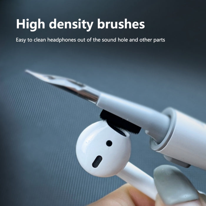 Cepillo de pluma de limpieza telescópica para auriculares Bluetooth Q5