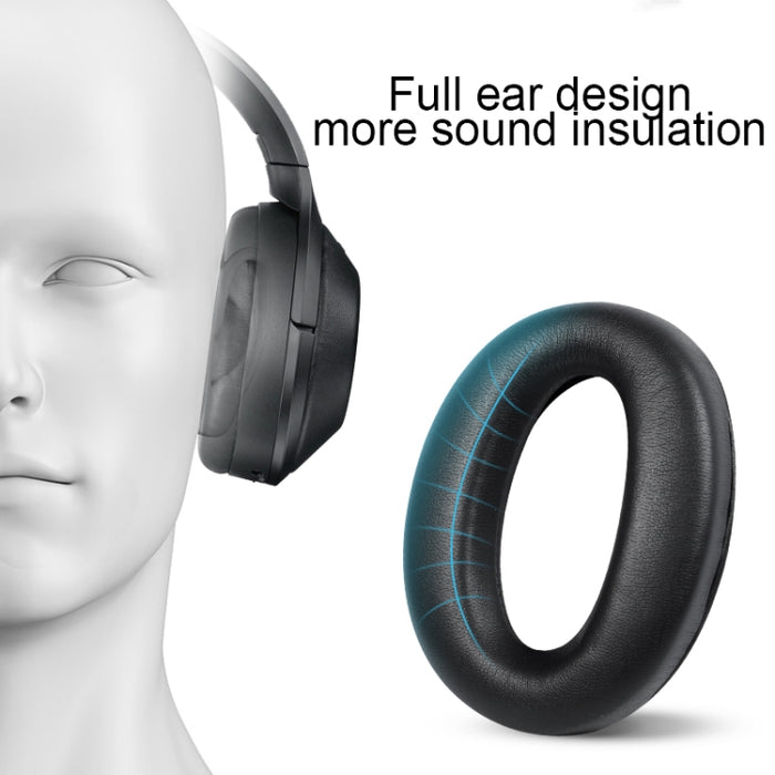 1 par de almohadillas de cuero PU para Sony WH-1000XM4