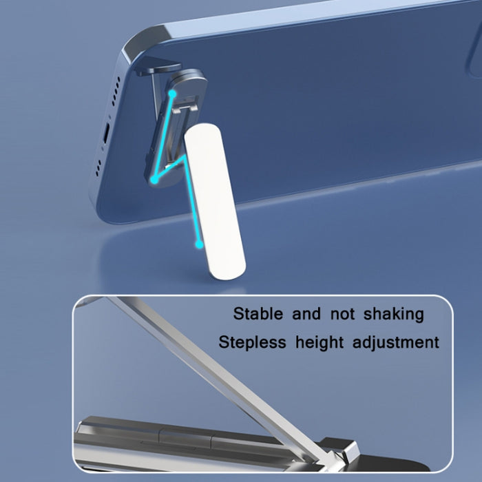 2 soportes para teléfono invisibles plegables giratorios de 360 grados.