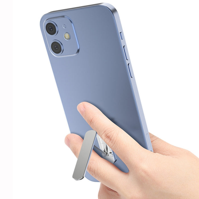 2 soportes para teléfono invisibles plegables giratorios de 360 grados.