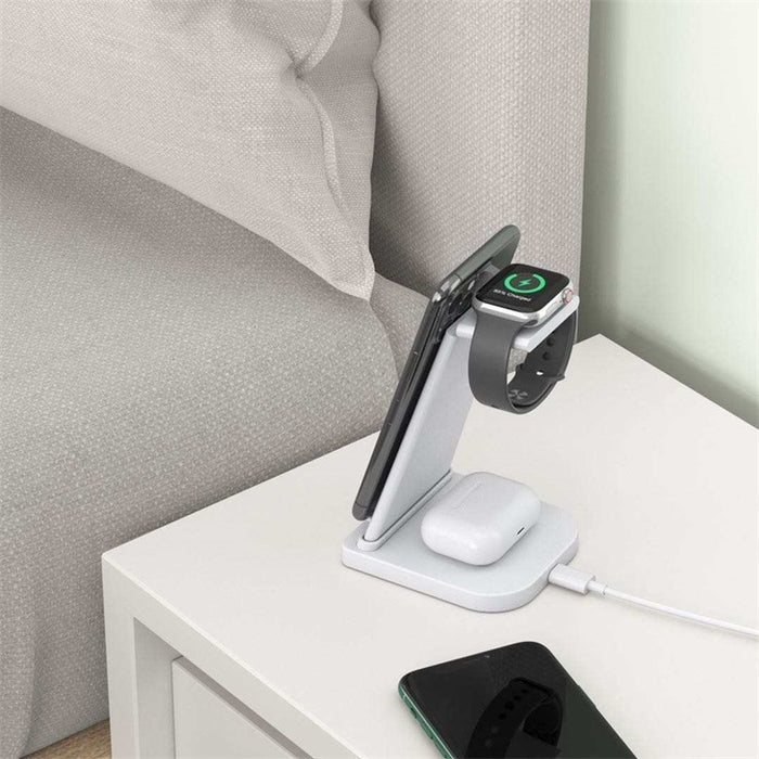 QGeeM QG-WC05 3 en 1 Cargador inalámbrico portátil desmontable