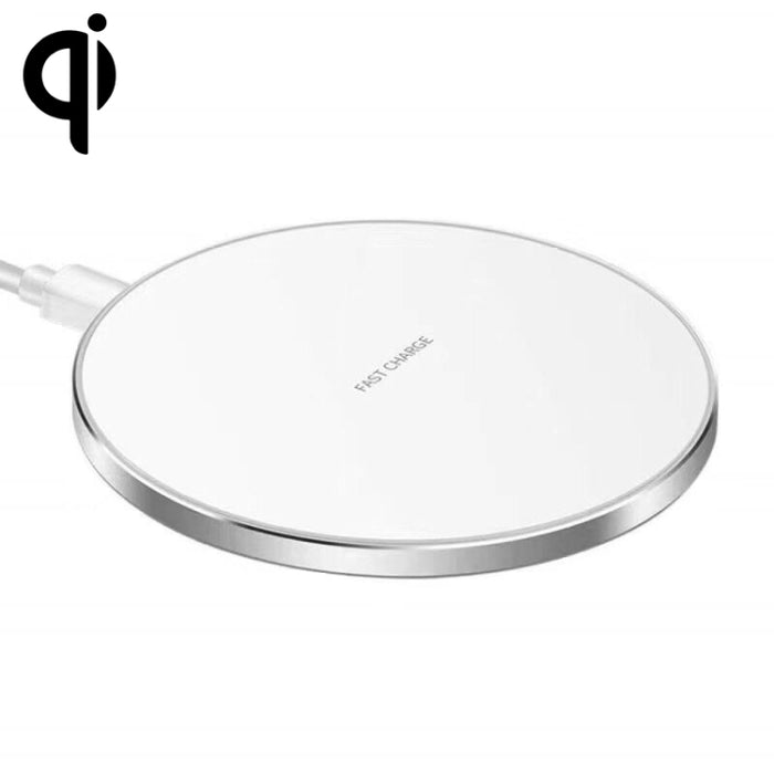Cargador inalámbrico redondo de metal de 15 W Carga rápida inteligente