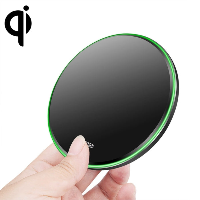 Cargador inalámbrico ultrafino con espejo de metal QI de 20 W
