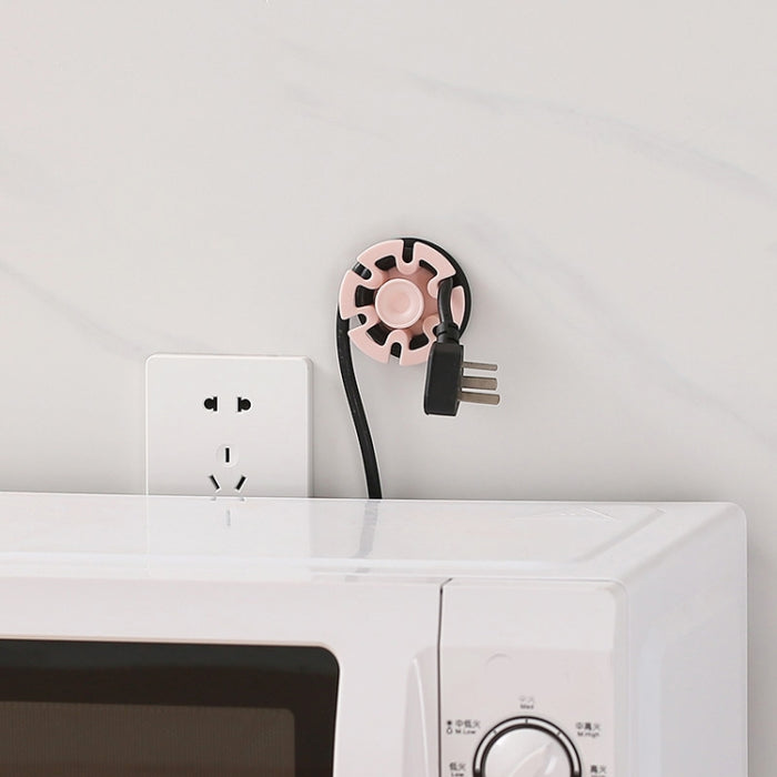6 PCS Cable de alimentación Cable de datos Winder Traceless Paste Hook Cable Organizador