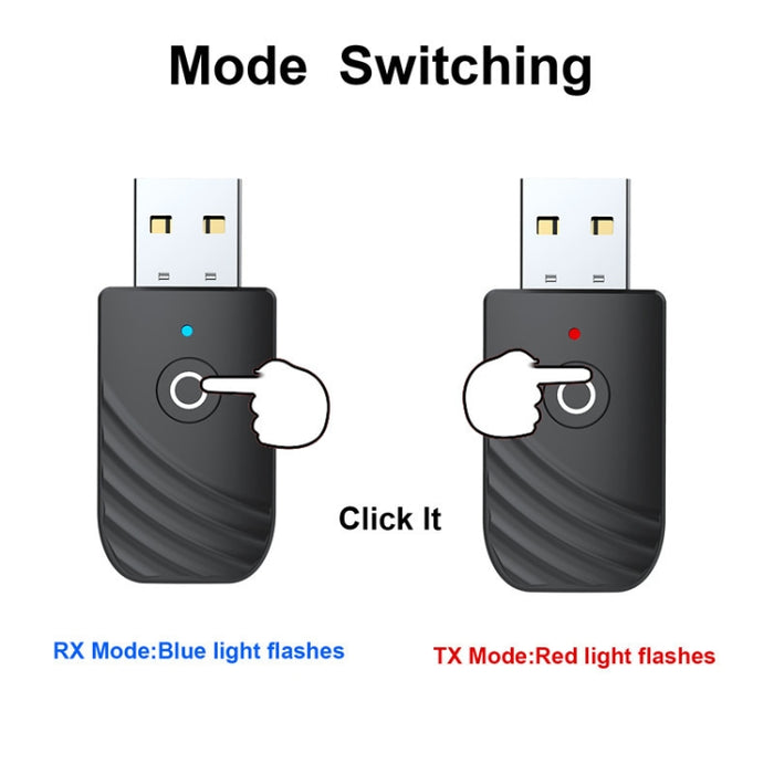 Transmisor receptor de audio inalámbrico Bluetooth 5.0