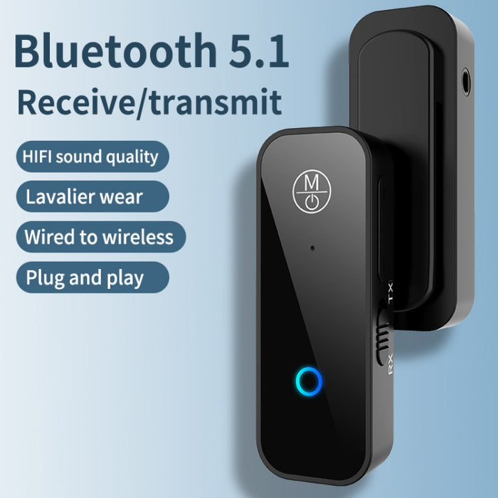 Transmisor de recepción Bluetooth 2 en 1 Adaptador de coche AUX TV Transmisor de audio de computadora