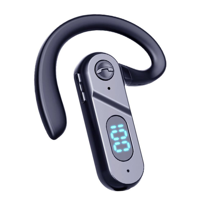 Auricular Bluetooth V28 Oído colgante Pantalla digital Oído único Control de voz Auricular