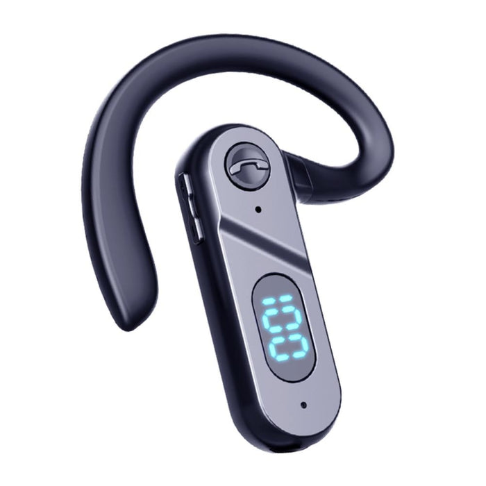 Auricular Bluetooth V28 Oído colgante Pantalla digital Oído único Control de voz Auricular