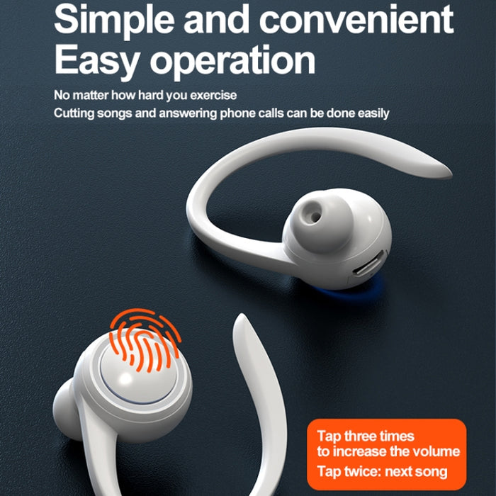 Auricular Bluetooth A1S Incorporación de oído colgante True Sound Sports Auriculares de un solo oído