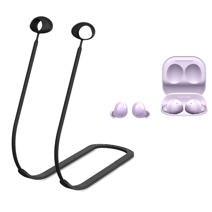 Cable antipérdida de silicona para auriculares Bluetooth de 2 piezas para Samsung Galaxy Buds 2