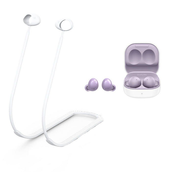 Cable antipérdida de silicona para auriculares Bluetooth de 2 piezas para Samsung Galaxy Buds 2