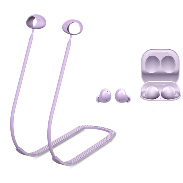 Cable antipérdida de silicona para auriculares Bluetooth de 2 piezas para Samsung Galaxy Buds 2
