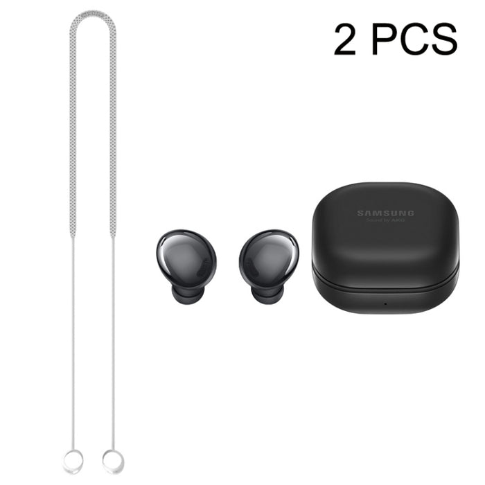 Cable antipérdida de silicona para auriculares Bluetooth de 2 piezas para Samsung Galaxy Buds Pro