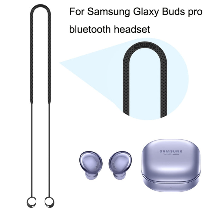 Cable antipérdida de silicona para auriculares Bluetooth de 2 piezas para Samsung Galaxy Buds Pro