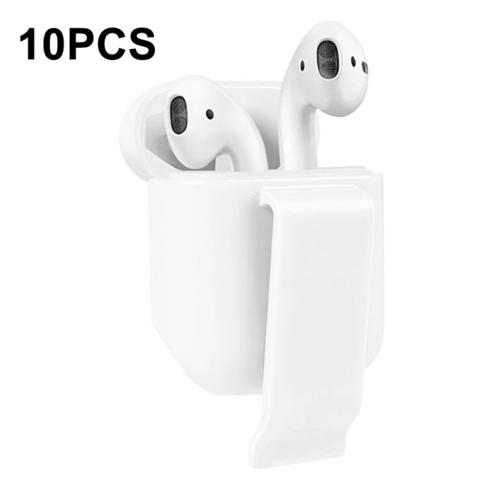 10 fundas protectoras para colgar en la cintura con auriculares portátiles, adecuadas para AirPods 2